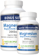 View Naturopathic Labs Magnesium Bisglycinate 200mg 260 Vcaps - 100 Caps FREE