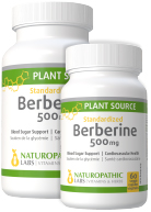 View Naturopathic Labs Berberine 500mg - 120 + 60 Caps FREE