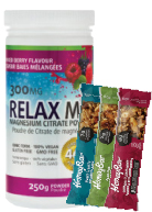 View Naturopathic Labs Relax MG Magnesium Powder Berry 250g - 3 Honey Bars FREE
