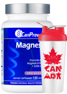 View CanPrev Magnesium Sleep plus GABA and Melatonin 120 Vcaps - NN Shaker FREE