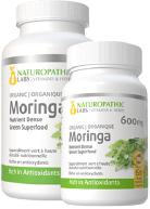 View Naturopathic Labs Organic Moringa 600mg - 240 + 60 Caps FREE
