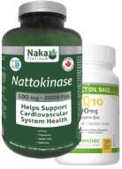 View Naka Nattokinase 2000FU - 100 Sachets + CoQ10 100mg 30 Caps FREE