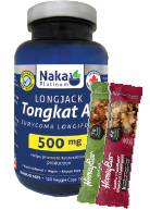 View Naka Longjack Tongkat Ali 500mg - 120 Caps + 2 Honey Bars FREE