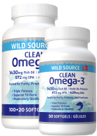 View Naturopathic Labs Clean Omega-3 1432mg - 120 + 50 Caps FREE