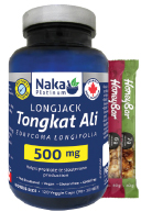 View Naka Longjack Tongkat Ali 500mg - 120 + 2 Honey Bars FREE