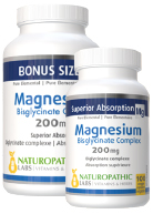 View Naturopathic Labs Magnesium Bisglycinate 200mg 200 vcaps and 60 vcaps Plus 100 Caps FREE