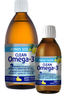 Naturopathic Labs Clean Omega-3 Fish Oil Lemon Meringue, 500ml with 200ml free