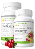 View Naturopathic Labs Organic Cranberry Extract 600mg 120 Caps plus 60 Caps FREE