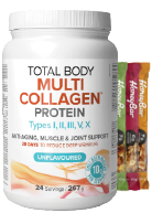 View Natural Factors Total Body Multi Collagen (Unflavoured) 267g + 3 Honey Bars FREE