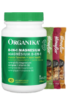 View Organika 8-in-1 Magnesium 200mg 90 Caps + 3 Honey Bars FREE