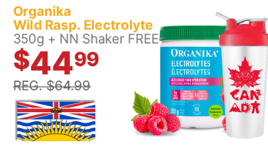 View Organika Electrolytes (Raspberry) 350g + NN Shaker FREE