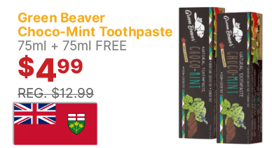 View Green Beaver Choco Mint Natural Toothpaste 75ml