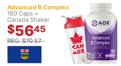 View AOR Advanced B Complex 180 Caps + CDN Shaker