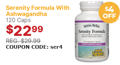 View Natural Factors Serenity Formula With Ashwagandha 120 Capsules