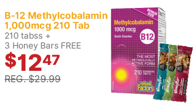View B-12 Methylcobalamin 1,000mcg 210 Tab