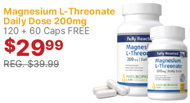 View Naturopathic Labs Magnesium L-Threonate Daily Dose 200mg