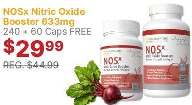 View Naturopathic Labs NOSx Nitric Oxide Booster 633mg