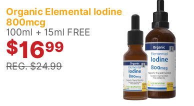 View Naturopathic Labs Organic Elemental Iodine 800mcg