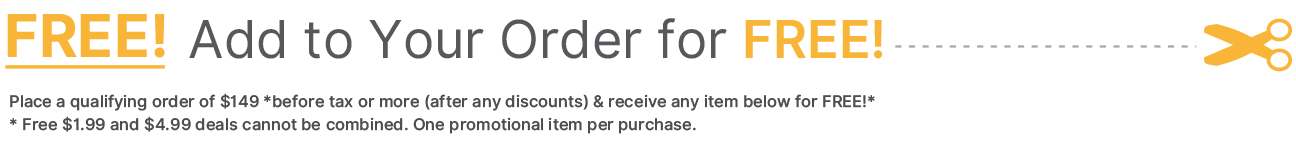 FREE - ADD TO YOUR ORDER FREE